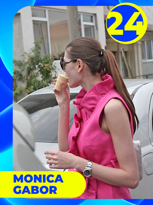 TOP 30 de vedete care au găsit soluţia perfectă împotriva caniculei! Roxana Vancea, Monica Gabor sau Laura Cosoi, show cu îngheţată şi… 