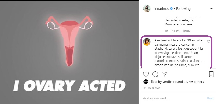 Irina Rimes, în lacrimi după ce a primit un mesaj sfâșietor: “Am aflat că mama are cancer în stadiul 4”