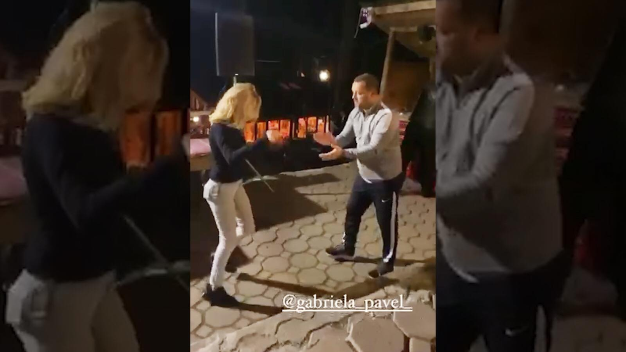 Vasile Geambazi a moștenit talentul de dansator de la Gigi Becali