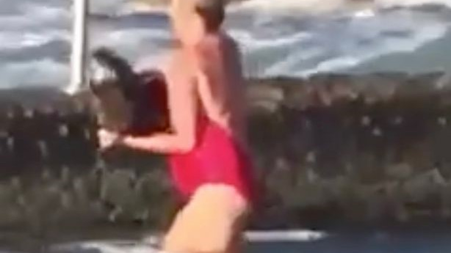 A început să se lupte cu un rechin sub privirile îngrozite ale fiicei sale care filma totul! Femeia a devenit rapid vedetă şi a fost numită o eroină