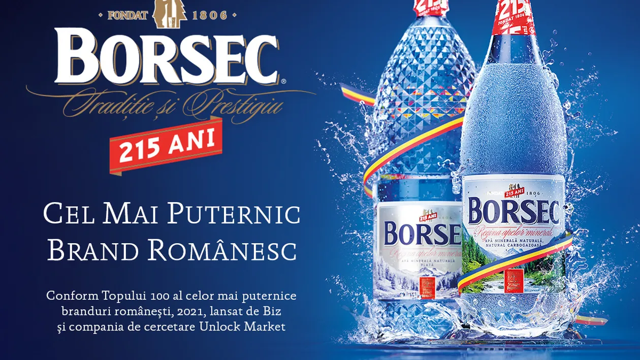 Borsec, cel mai puternic brand romanesc