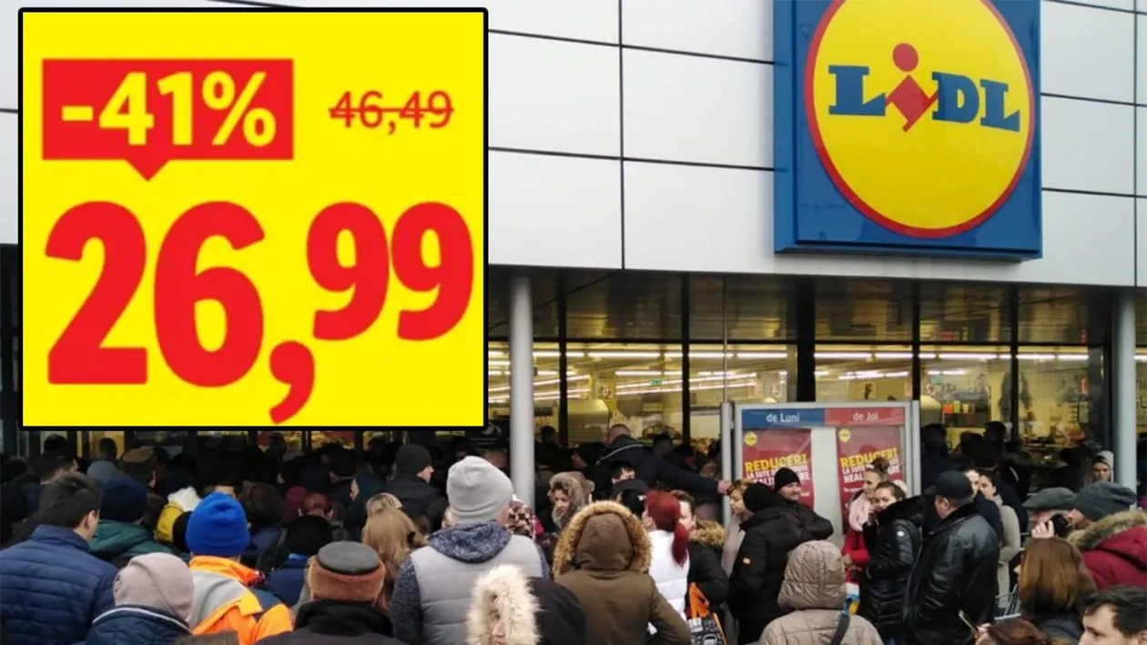 Cea mai mare reducere de la LIDL România. Produsul a fost ieftinit cu 41%