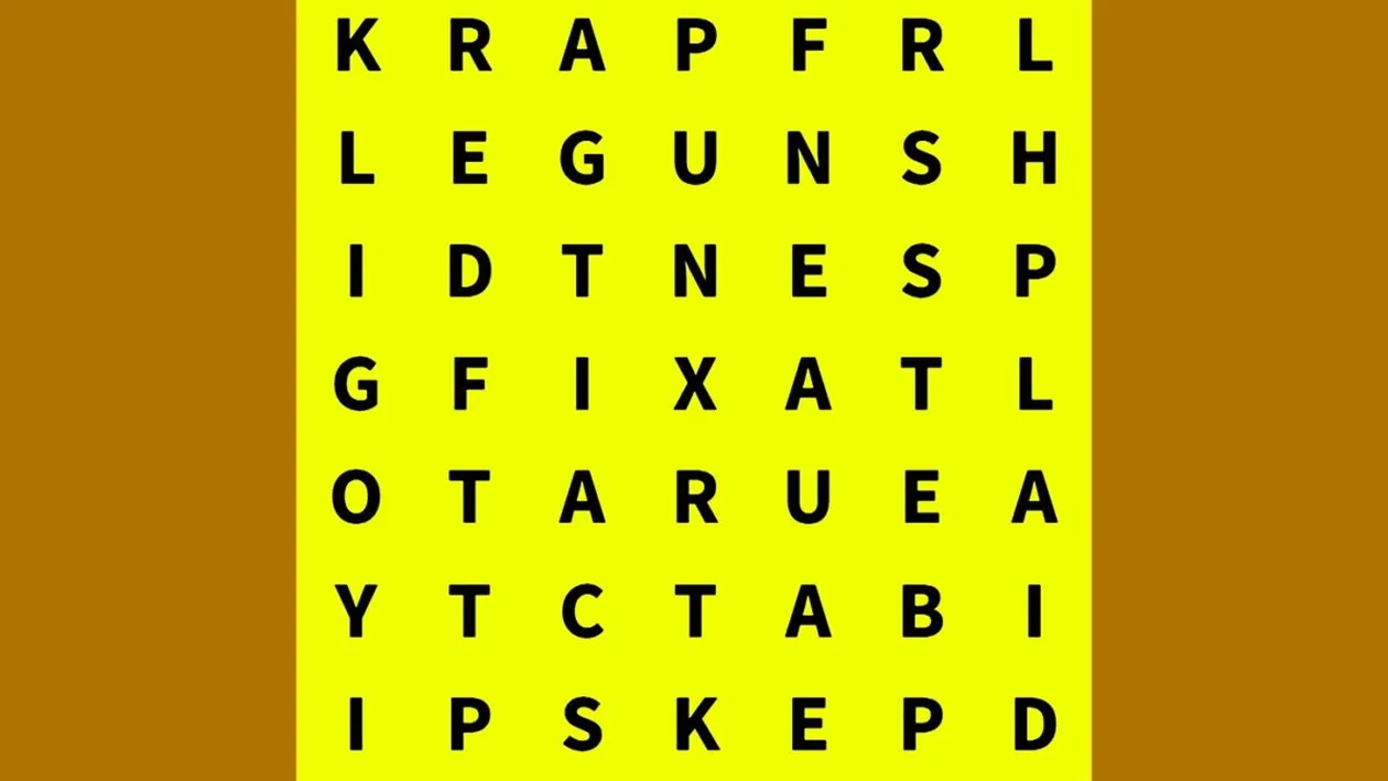 TEST IQ | Găsiți cuvântul arid în maximum 7 secunde!