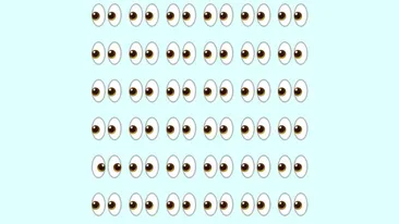 Test de logică | Ochii care nu se văd... se găsesc! Găsiți perechea de ochi diferită de celelalte