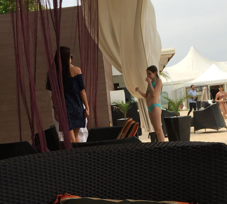 Irinel Columbeanu, Oana Cojocaru și Irinuca au fost împreună la piscină