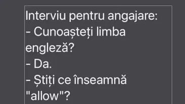 BANC | Interviu pentru angajare: Cunoașteți limba engleză?