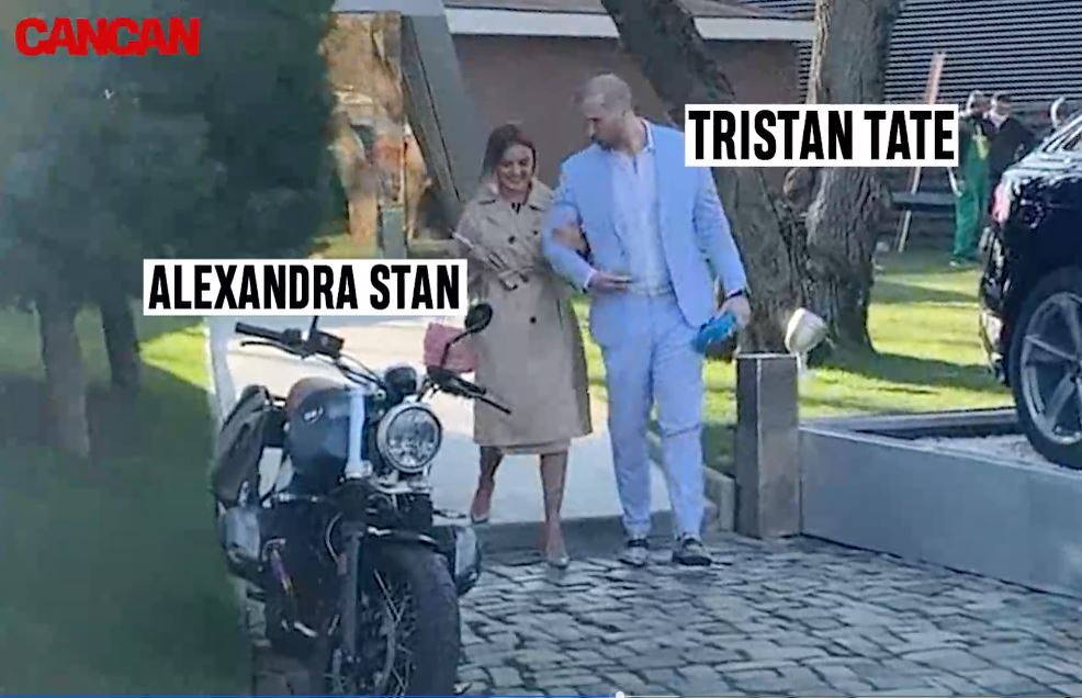 Alexandra Stan și Tristan Tate ținându-se de mână. Sursă foto: CANCAN.RO