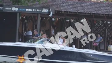 Oana Cuzino e pe val! Adora sa se plimbe cu barca