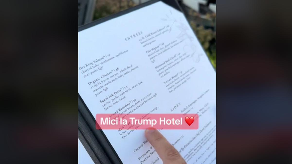 Cât costa o porție de mici la restaurantul Trump Tower din Chicago în 2023. Sursa foto: captură TikTok