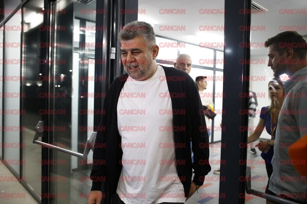 Marcel Ciolacu, în tribune la meciul FCSB - LASK Linz