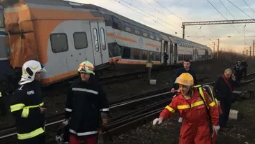 Trafic feroviar blocat în Mehedinți, după ce un vagon al unui tren de marfă a deraiat