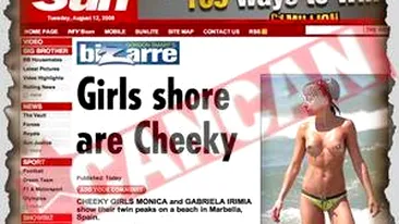 Cheeky Girls, topless pe plaja la Marbella