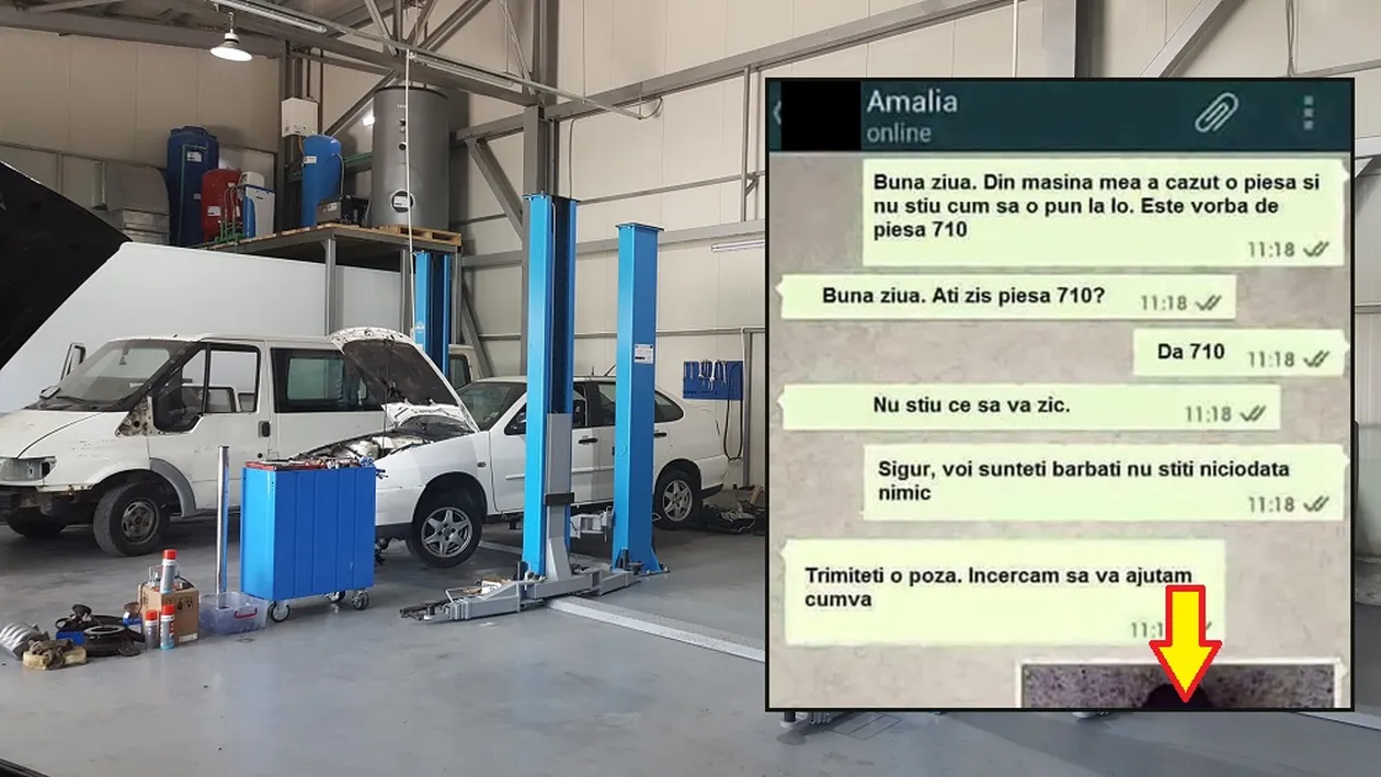 Discuție epică pe WhatsApp între o șoferiță “inteligentă” și reprezentatul unui service auto din Rahova: “Din mașina mea a căzut piesa 710”