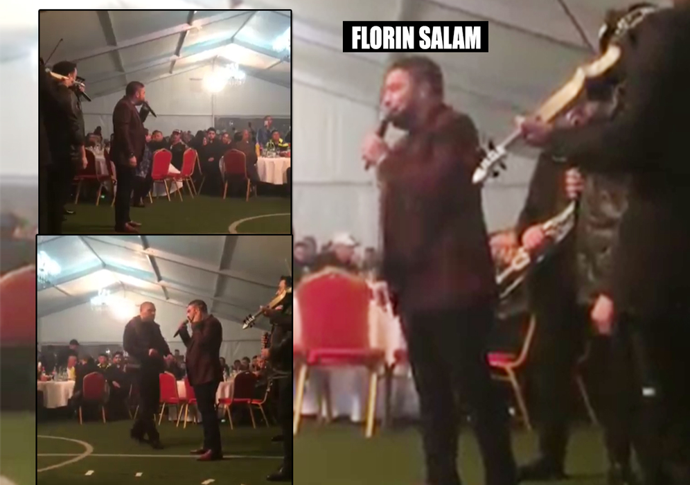Florin Salam a dat recital la priveghiul lui Fane Spoitoru