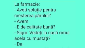 BANCUL ZILEI | "Aveți soluție pentru creșterea părului?"