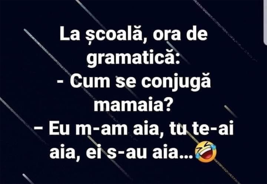 BANCUL ZILEI | La școală, ora de gramatică: 