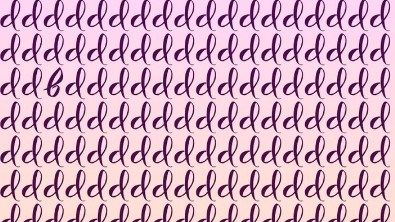 Test IQ | Descoperă litera diferită în mai puțin de 5 secunde. Doar cei mai vigilenți reușesc