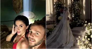Alexandru Maxim și Cristina Roventa s-au cununat religios! Primele IMAGINI de la evenimentul fastuos