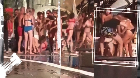 Bătaie generală, cu pumni și picioare, la o celebră piscină din Capitală. O fată a fost lovită cu sălbăticie în plină figură, de un tânăr, până a rămas nemișcată