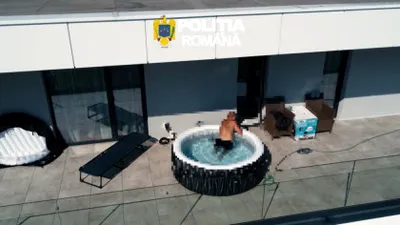 Traficant de droguri periculos, săltat de mascați direct din piscină!