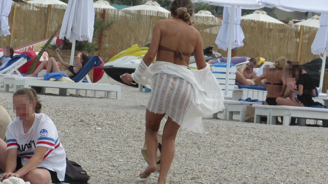 Denisa Nechifor, probleme cu rafalele de vânt la Mamaia