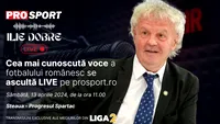 Ilie Dobre comentează LIVE pe ProSport.ro meciul Steaua - Progresul Spartac, sâmbătă, 13 aprilie 2024, de la ora 11.00