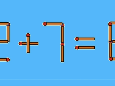 Test IQ exclusiv pentru genii | Mutați un singur chibrit, pentru a corecta 2 + 7 = 6