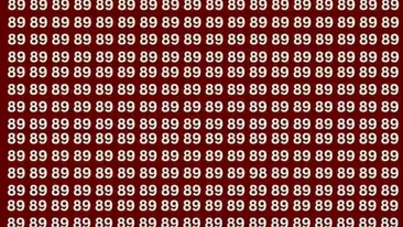 Iluzia optică ce te va pune pe gânduri | Ai doar 5 secunde la dispoziție să găsești numărul 98