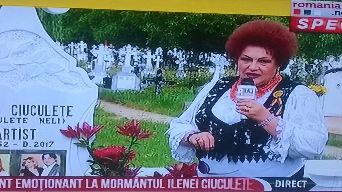 Elena Merişoreanu a vorbit despre zestrea Ilenei Ciuculete chiar în faţa mormântului regretatei artiste