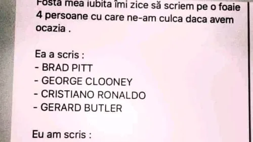 BANCUL ZILEI | TOP 4 - persoane cu care ne-am culca dacă am avea ocazia