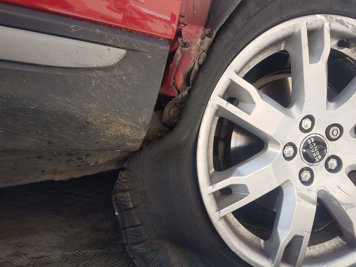 Mașina Margheritei, după accident