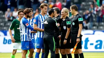 Premieră în Bundesliga: Meci arbitrat la centru de o femeie!
