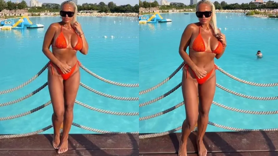 Anda Adam a slăbit mult și arată spectaculos în costum de baie. Imaginile care au atras toate privirile