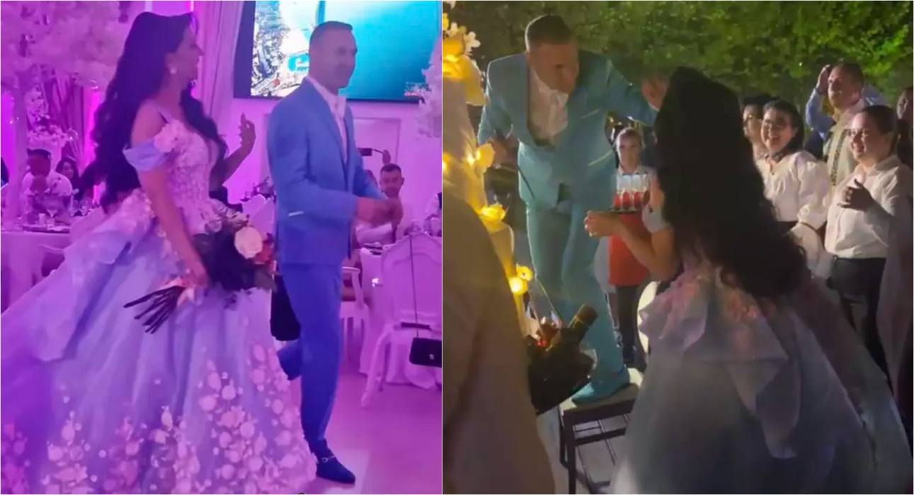 Alin Oprea și Medana, la nunta lor