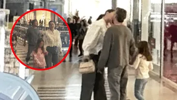 Gabriela Cristea l-a luat de cap și l-a “ventuzat” pe soț în mijlocul mulțimii. Iubire fără rețineri!