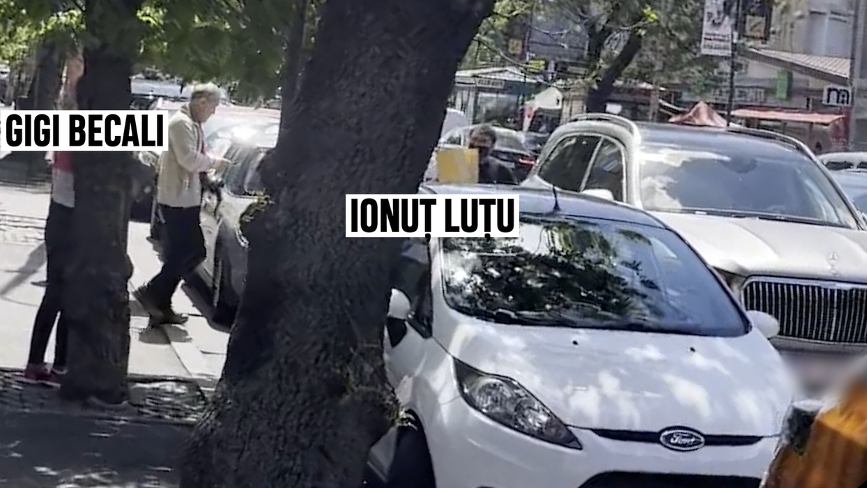 Gigi Becali și Ionuț Luțu se îndreaptă spre Maybach, după ce au rezolvat problema la CEC