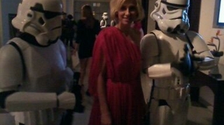 FOTO Dana Rogoz, la intalnire cu soldatii lui Darth Vader!