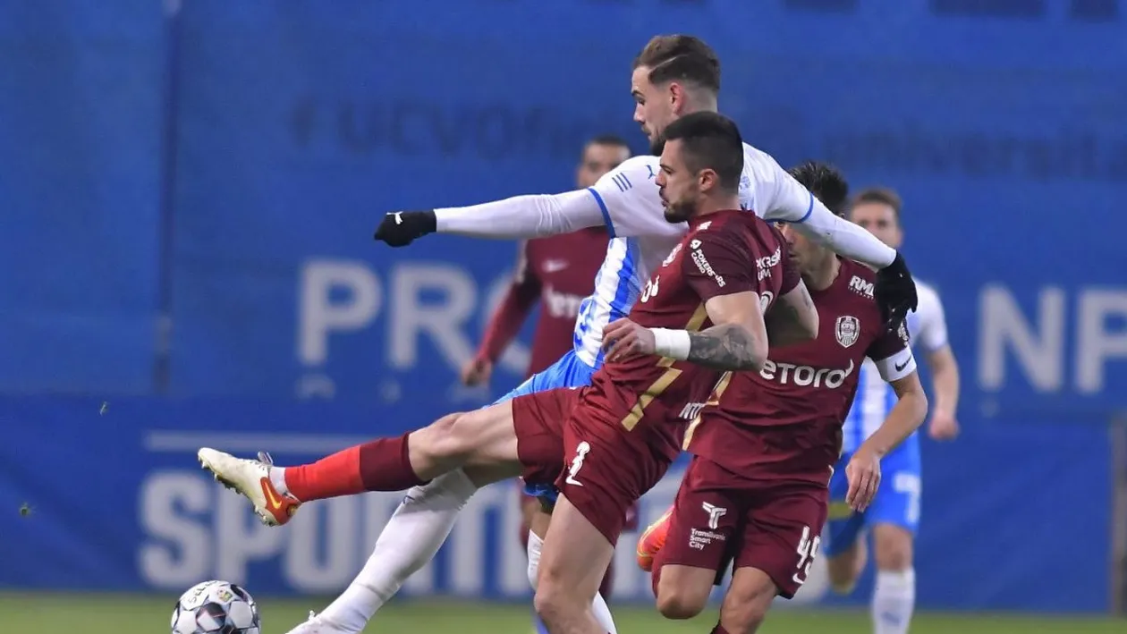 Meci decisiv pentru olteni în Bănie cu liderul » Universitatea Craiova – CFR Cluj se pariază și la cota 1.72 »»