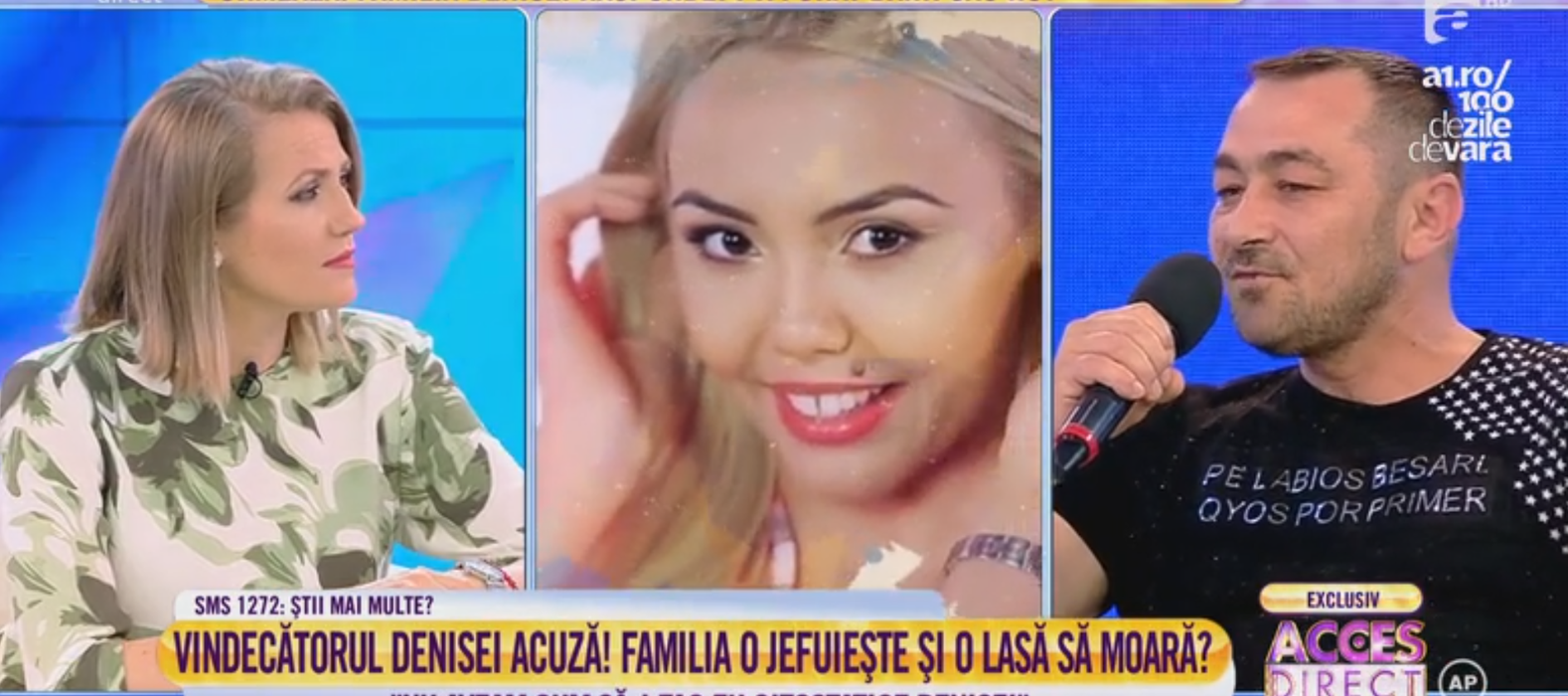 Bărbatul le-a arătat tuturor în direct şi discuţiile avute cu Denisa