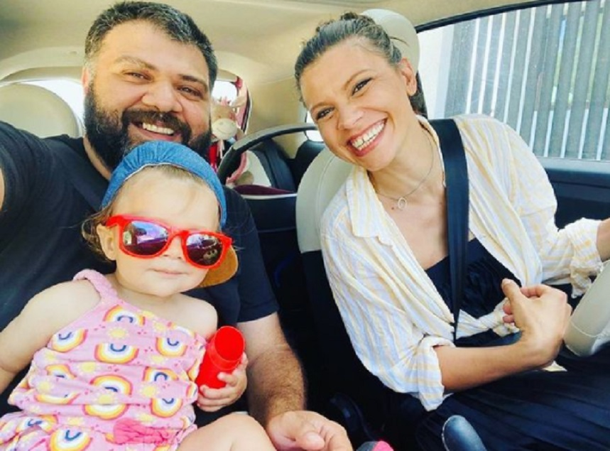 Laura Andreșan și Grasu XXL, alături de fiica lor