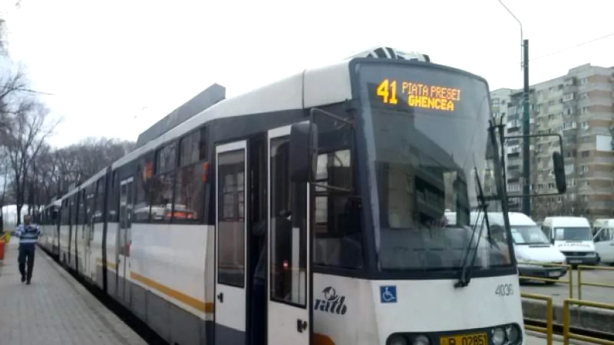 Circulația liniei 41 este blocată în zona Ghencea din Capitală din cauza unui tramvai defect