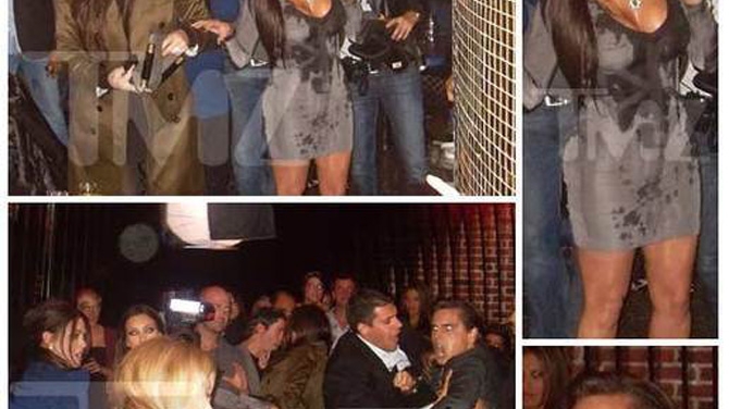 Kim Kardashian, udata din cap pana in picioare cu sampanie de o femeie geloasa!