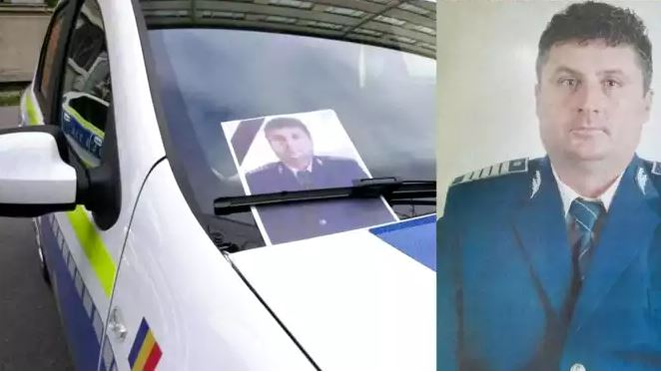 Un polițist din Mehedinți, răpus de infecția cu COVID-19. Imagini cu puternic impact emoțional surprinse la omagiul pe care i l-au adus foștii colegi | VIDEO