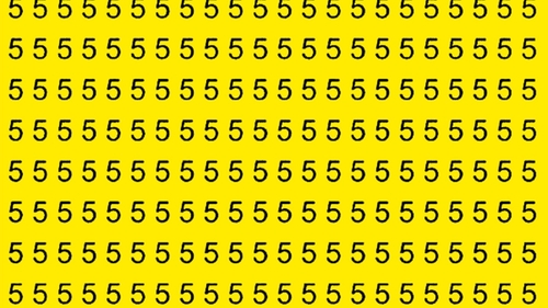 Test de logică | Găsiți litera "intrusă" printre cifrele 5, în maximum 15 secunde