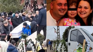Imagini sfâșietoare! Constantin și Teodora au fost înmormântați împreună, iar micuța Sofia între ei