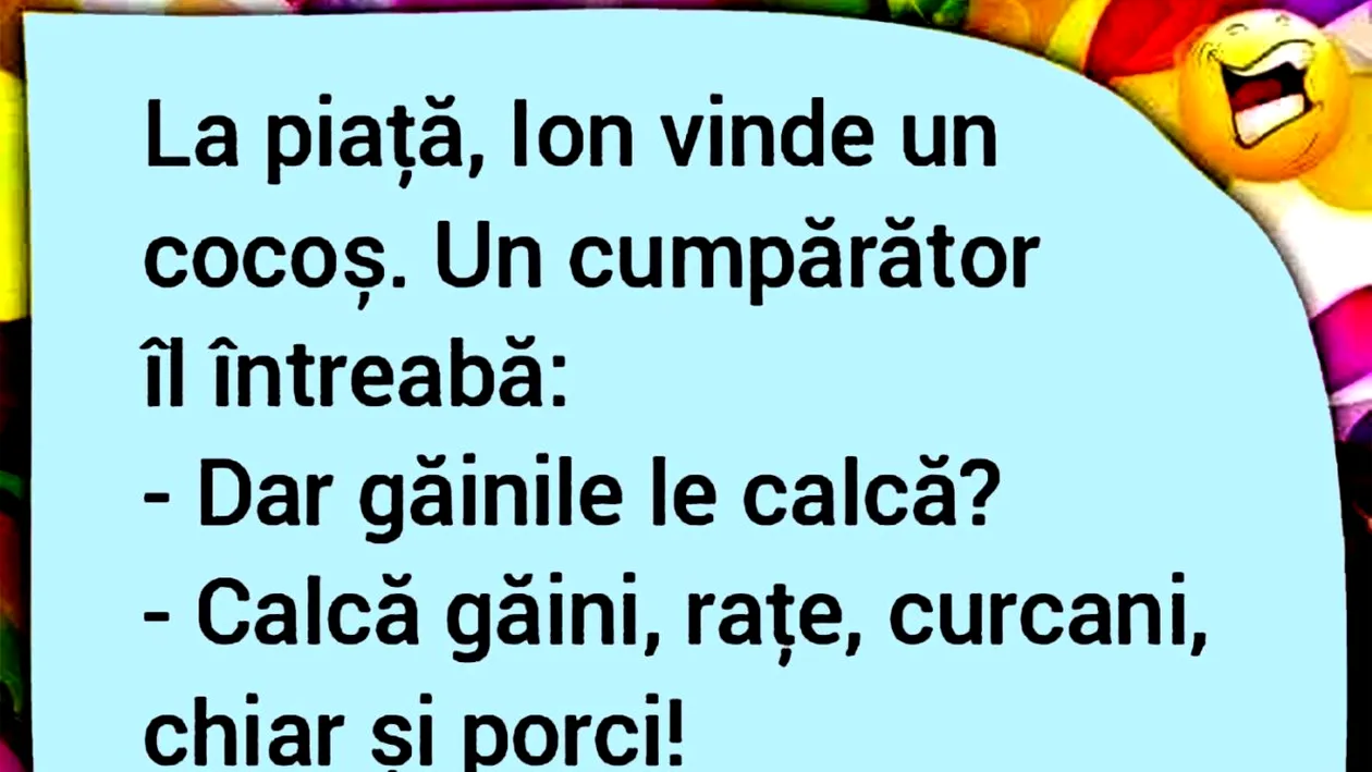 BANCUL ZILEI | La piață, Ion vinde un cocoș