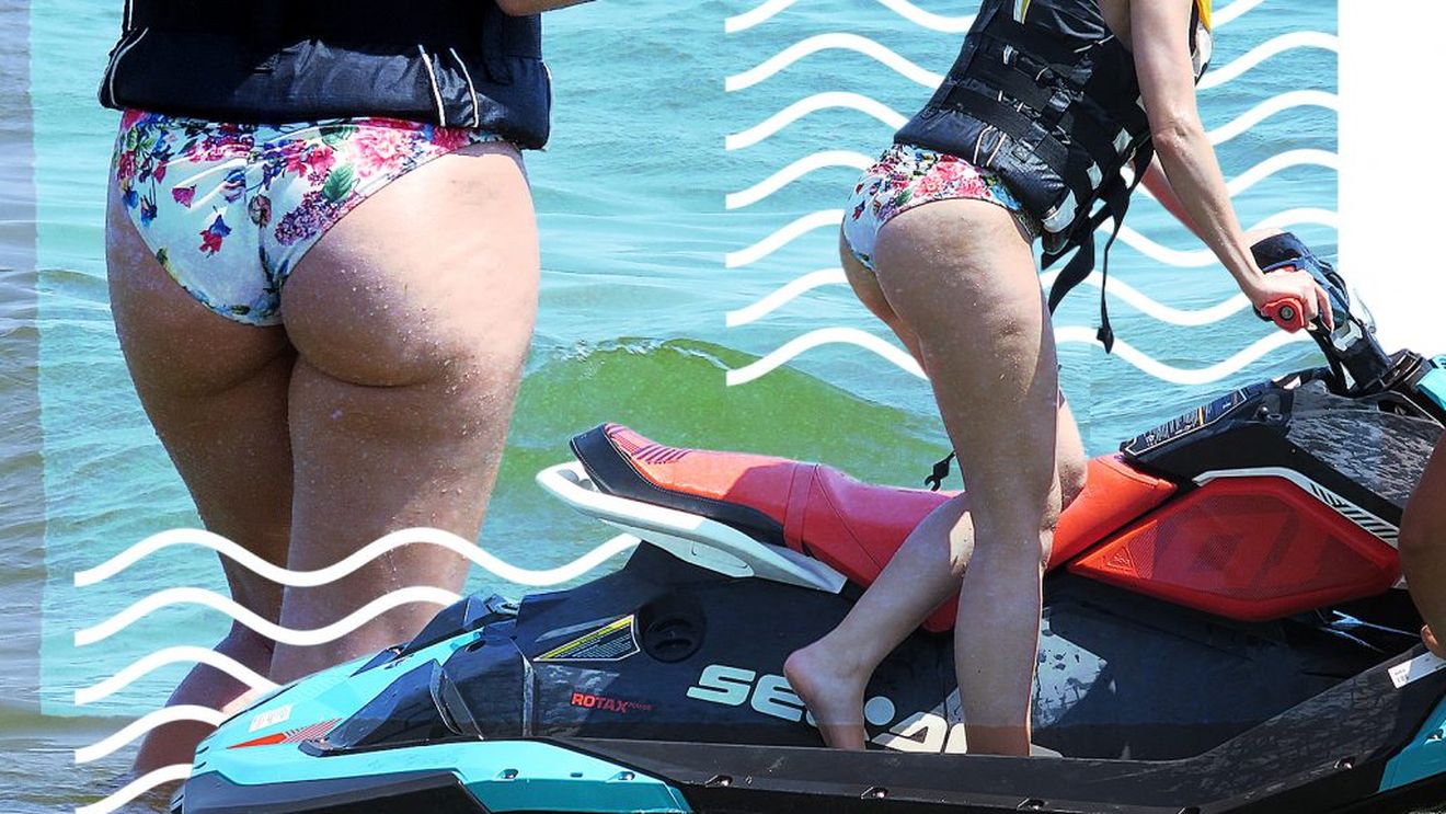 Sexy-concurenta de la Fermă, ”bântuită” la plajă de celulită! Imagini necenzurate cu fosta MISS România în costum de baie