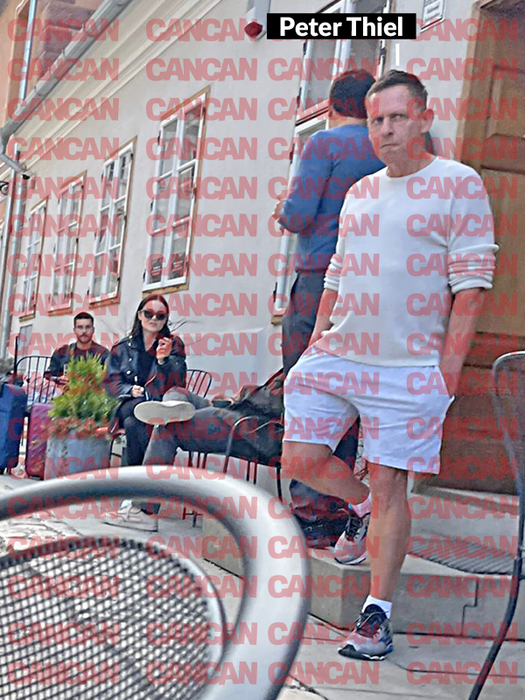 Peter Thiel, la o cafea în Brașov, îmbrăcat ca la tenis (Foto: CANCAN.RO)