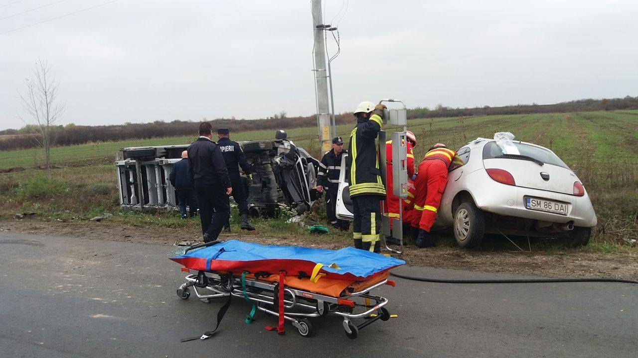 Tragedie pe o şosea din Alba! O persoană a murit, trei au fost rănite
