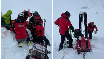 Momente de panică la Bâlea Lac! Doi turiști au fost surprinși de avalanșă: „I-a aruncat peste stânci”